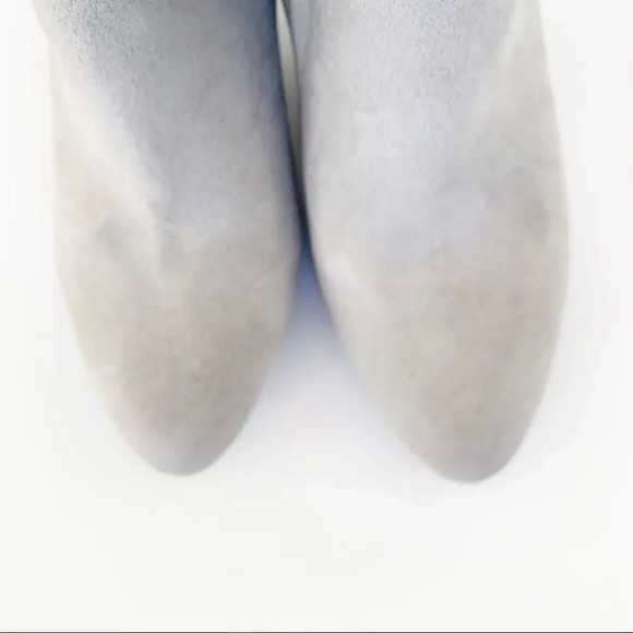 Kaari Blue Kensie Grey Vegan Suede Slouchy High Heel Ankle Boot Size 6‎ Women’s - Picture 3 of 11